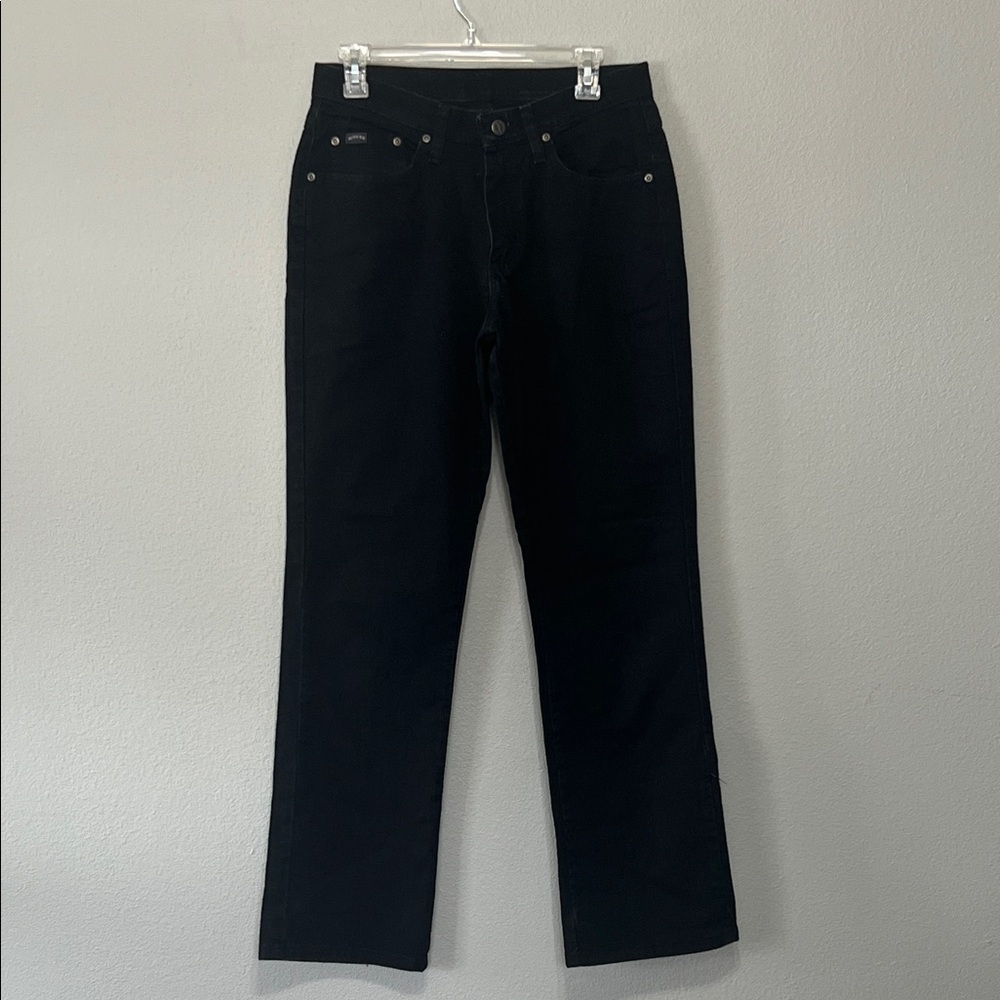 Vintage Riders Classic Timeless Women’s Black Straight Leg‎ High Waisted Jeans 8